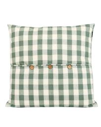 Dibor Traditional Green Gingham Summer Outdoor Garden Cushion L50 x W50cm - Size: 50 cm x 50 cm - thumbnail 2