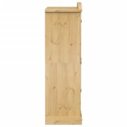Berkfield Home Wardrobe Corona 151.5x52x170 cm Solid Wood Pine in Brown - thumbnail 5