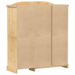 Berkfield Home Wardrobe Corona 151.5x52x170 cm Solid Wood Pine in Brown - thumbnail 6