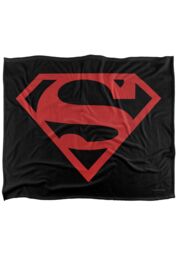 Warner Brothers Superman Logo Officially Licensed Silky Touch Super Soft Throw Blanket 152 x 127 cm in White - thumbnail 1
