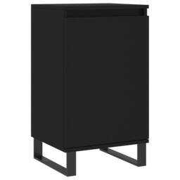 Berkfield Home Sideboards 2 pcs Black 40x35x70 cm Engineered Wood - Size: 40 x 35 x 70 cm - thumbnail 5