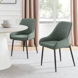 FurnitureboxUK Lulworth Walnut Effect Wood Dining Table 6 Beaumont Chairs in Brown - thumbnail 7