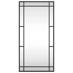 Berkfield Home Wall Mirror Black 40x80 cm Rectangle Iron - thumbnail 3