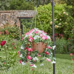 mysmartbuy Artificial Flower Summer Bloom Hanging Basket with Metal Chain - thumbnail 2