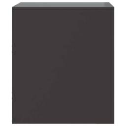 Berkfield Home Bedside Cabinets 2 pcs Black 34.5x39x44 cm Steel - thumbnail 8