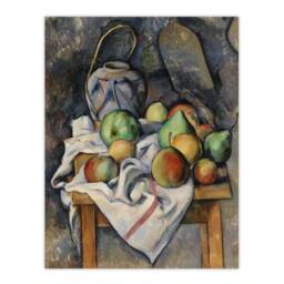 "Artery8 Ginger Jar & Fruit Still Life Paul Cezanne Wall Art Poster Print - Size: W18"" x H24""" - thumbnail 1
