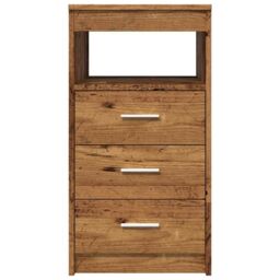 Berkfield Home Drawer Cabinet Old Wood 40x50x76 cm Engineered Wood in Brown - Size: 40 x 50 x 76 cm - thumbnail 5