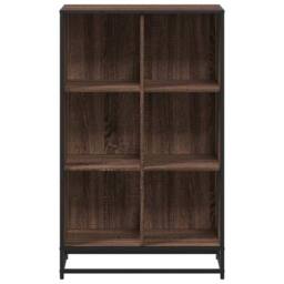 Berkfield Home Modern Book Cabinet Brown Oak 65.5x33x107.5 cm Engineered Wood - thumbnail 4