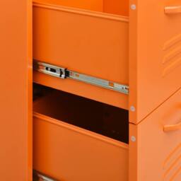 Berkfield Home Drawer Cabinet Orange 80x35x101.5 cm Steel - thumbnail 8