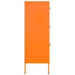 Berkfield Home Drawer Cabinet Orange 80x35x101.5 cm Steel - thumbnail 4