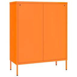 Berkfield Home Drawer Cabinet Orange 80x35x101.5 cm Steel - thumbnail 5