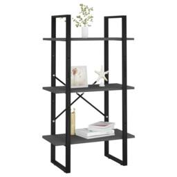 Berkfield Home Storage Shelf Grey 60x30x105 cm Engineered Wood - Size: 60 x 30 x 105 cm - thumbnail 4