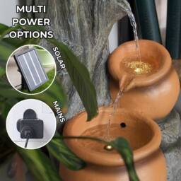 SPETLEK Tree Trunk Planter Water Feature in Brown - Size: 0.6m2 - thumbnail 2