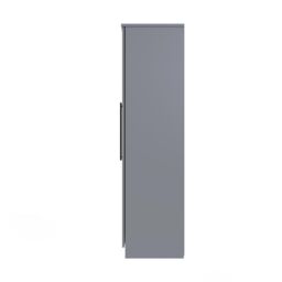 Ready Assembled 2 U Howard Tall 5 Door 2 Drawer 1 Mirror Wardrobe (Ready Assembled) in Dark Grey - thumbnail 2