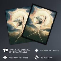 "Artery8 Ancient of Days Setting Compass to Earth Blake Framed Wall Art Print - Size: W12"" x H16""" - thumbnail 2