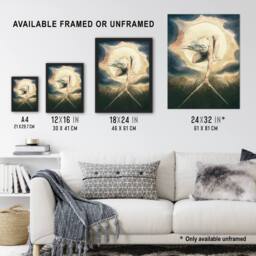 "Artery8 Ancient of Days Setting Compass to Earth Blake Framed Wall Art Print - Size: W12"" x H16""" - thumbnail 3
