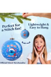 Disney Stitch Pack Of 10 Christmas Ball Decoration in Purple - thumbnail 2
