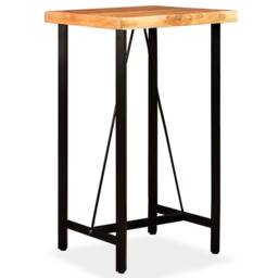 Berkfield Home Beautiful Bar Table Solid Acacia Wood 60x60x107 cm in Brown - Size: 60 x 60 x 107 cm - thumbnail 9