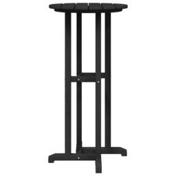 Berkfield Home Bar Table Black 55x55x107 cm HDPE - Size: 55 x 55 x 107 cm - thumbnail 5