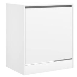 Berkfield Home Shoe Cabinet White 60x42x69 cm Engineered Wood - Size: 60 x 42 x 69 cm - thumbnail 4