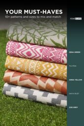 Homescapes Luxury Outdoor Rug Waterproof Reversible, Grey Zoe Geometric - Size: 120 cm x 180 cm - thumbnail 7
