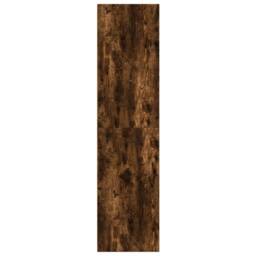 Berkfield Home Wardrobe Smoked Oak 50x50x200 cm Engineered Wood in Brown - Size: 50 x 50 x 200 cm - thumbnail 5