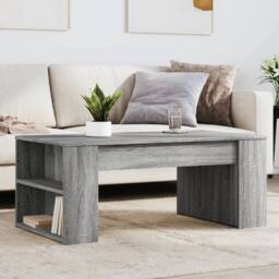 Berkfield Home Coffee Table Grey Sonoma 102x55x42 cm Engineered Wood - Size: 102 x 55 x 42 cm - thumbnail 2