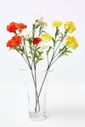 Homescapes Artificial Carnation Spray Single Stem Set of 3, 55cm - thumbnail 5