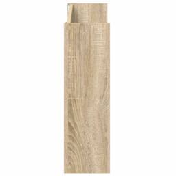 Berkfield Home Wall Shoe Cabinets 2 pcs Sonoma Oak 80x18x60cm Engineered Wood in Light Brown - Size: 80 x 18 x 60 cm - thumbnail 6