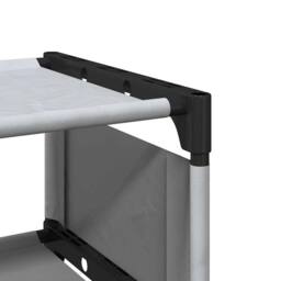 Berkfield Home Shoe Rack 8-Tier Grey 54x28x124 cm Non-woven Fabric - Size: 54 x 28 x 124 cm - thumbnail 8