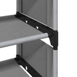 Berkfield Home Shoe Rack 8-Tier Grey 54x28x124 cm Non-woven Fabric - Size: 54 x 28 x 124 cm - thumbnail 7