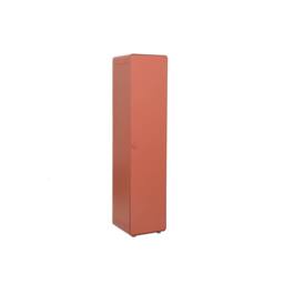 sweeek Steel wardrobe, locker, 2 shelves 1 hanging rail in Terracotta - thumbnail 2