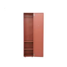 sweeek Steel wardrobe, locker, 2 shelves 1 hanging rail in Terracotta - thumbnail 4