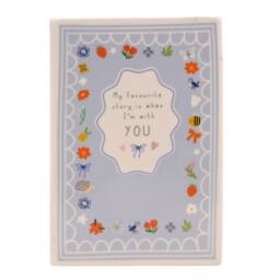 Love Life Sentiment Gift Book Vase 15cm - When I'm With You - thumbnail 2