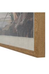 KDMD Flora & Fauna Curlews on Linen Artwork in Beaded Frame in Brown - thumbnail 2
