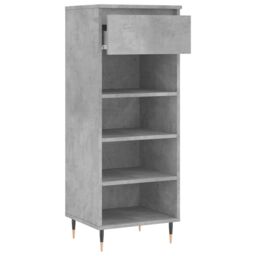 Berkfield Home Shoe Cabinet Concrete Grey 40x36x105 cm Engineered Wood - Size: 40 x 36 x 105 cm - thumbnail 6