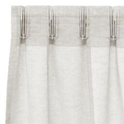 Berkfield Home Curtains with Curtains 2 pcs Cream 140 x 260 cm Polyester - thumbnail 4