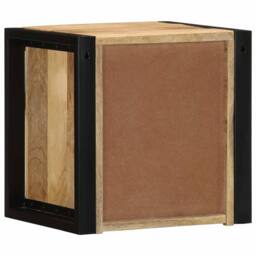 Berkfield Home Bedside Cabinets 2 pcs 40x35x40 cm Solid Rough Wood Mango in Brown - Size: 40 x 35 x 40 cm - thumbnail 7