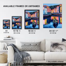 "Artery8 Colourful Staithes North Yorkshire Seaside Boat Wall Art Print - Size: W24"" x H32""" - thumbnail 3