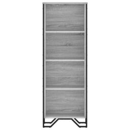 Berkfield Home Bookcase Grey Sonoma 50x31x137.5 cm Engineered Wood - thumbnail 4