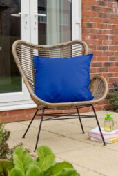 Snug City Waterproof Outdoor Garden Patio Cushion Cover & Inner Square Pack Of 4 in Blue - Size: 60 cm x 60 cm - thumbnail 2