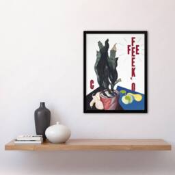 Artery8 O Keeffe Stylised Poster Portrait Demuth Framed Wall Art Print in White - Size: A4 - thumbnail 4