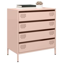 Berkfield Home Sideboard¬†Pink 68x39x73.5 cm Cold-rolled Steel in Pink