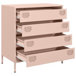 Berkfield Home Sideboard¬†Pink 68x39x73.5 cm Cold-rolled Steel in Pink - thumbnail 4