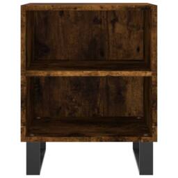 Berkfield Home Bedside Cabinets 2 pcs Smoked Oak 40x30x50 cm Engineered Wood in Brown - Size: 40 x 30 x 50 cm - thumbnail 5