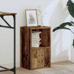 Berkfield Home Durable Bookcase Old Wood 31x24x52 cm Engineered Wood in Brown - Size: 31 x 24 x 52 cm - thumbnail 1