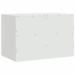 Berkfield Home TV Cabinets 2 pcs White 67x39x44 cm Steel - Size: 67 x 39 x 44 cm - thumbnail 9