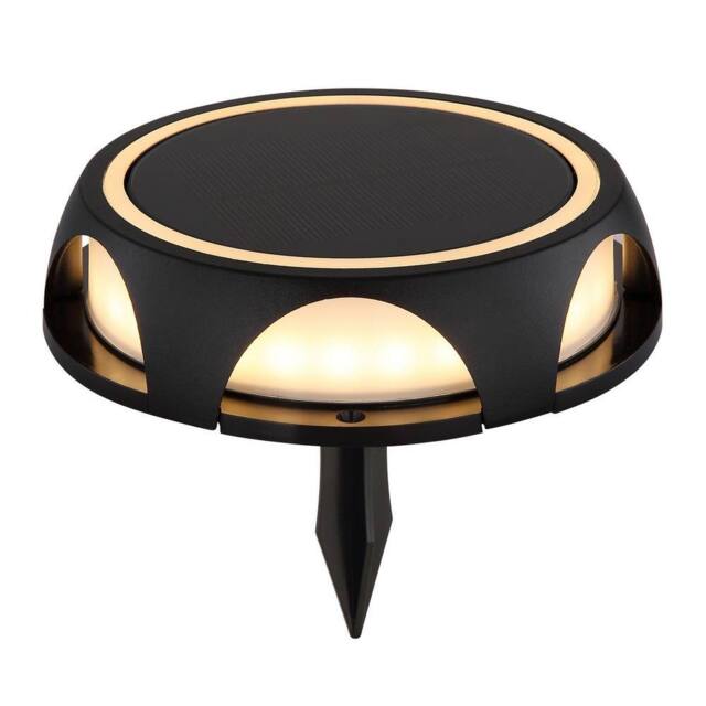 Netlighting Solarleuchte Round Outdoor Spike Matt Black IP65 LED 3000K - image 1