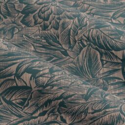 Wylder Nature Grantley Floral Jacquard Eyelet Curtain Pair in Blue - Size: 168 cm width x 183 cm drop - thumbnail 4