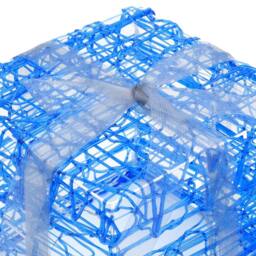 Berkfield Home Decorative Acrylic Christmas Gift Boxes 3 pcs Cold White in Blue - thumbnail 6